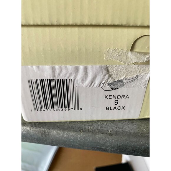 GC Shoes Womens Kendra Woven Square Toe Single Band Sandals Black Size 9M NIB - Picture 5 of 5